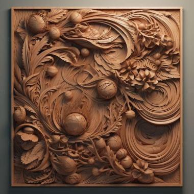 Patterns and decorations stl JAC J3 4 3d model